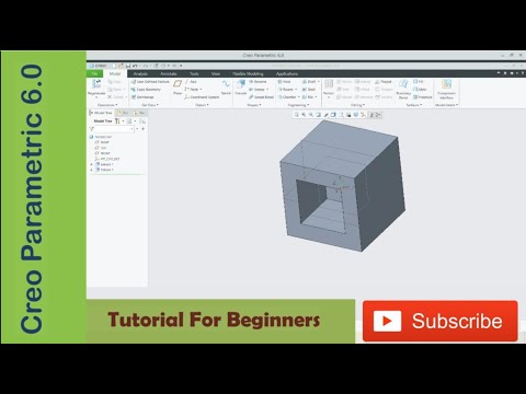 Creo 6.0 Tutorial : Extrude Command  | Tutorials for beginners