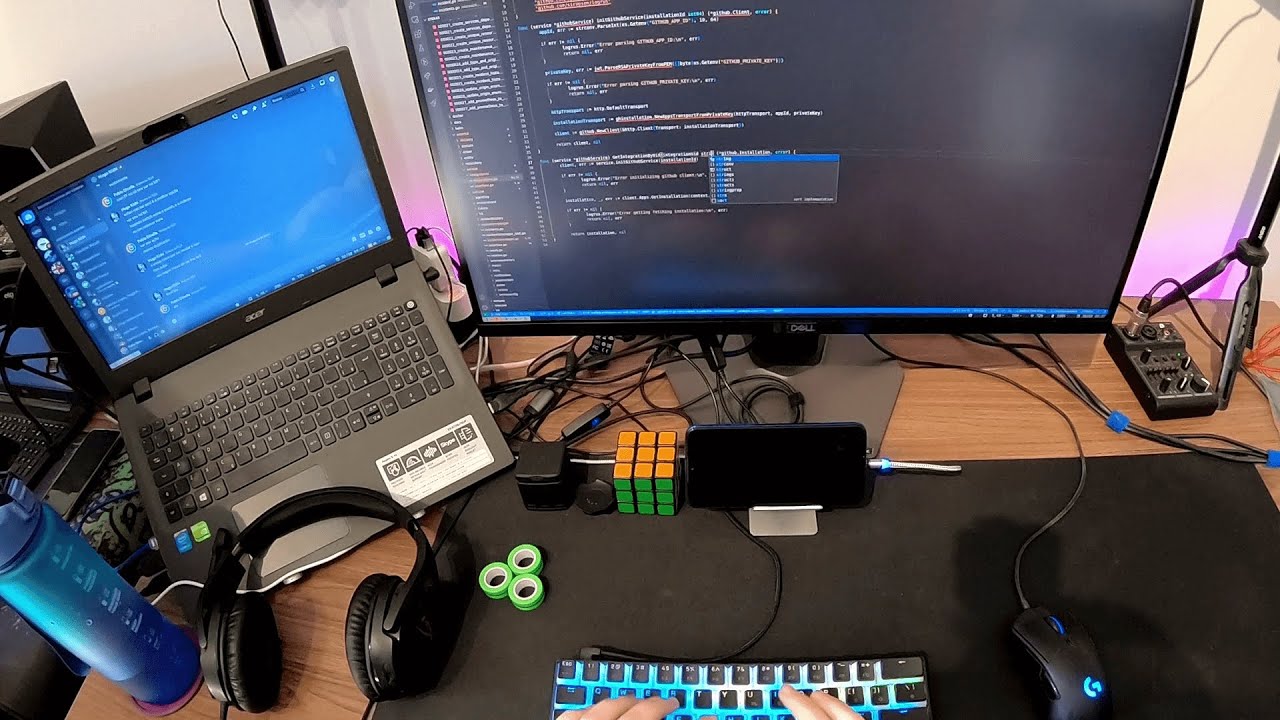 A day in the life of a web dev (home office)