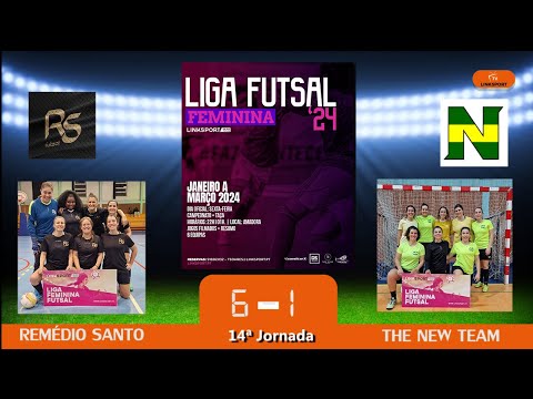 REMÉDIO SANTO vs THE NEW TEAM 6-1  XXIX Edição Liga Feminina Futsal Linksport  14ªJorn