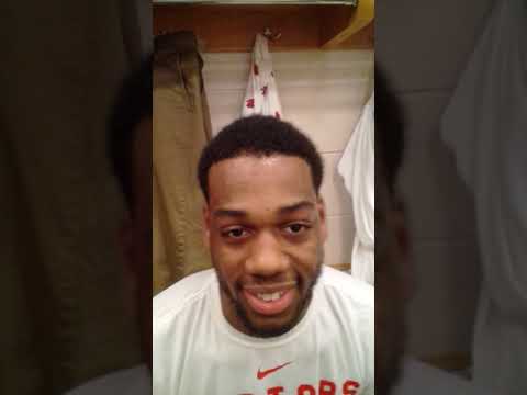 Jordan Lloyd - pregame 76ers - Raptors