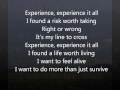 Experience - Trapt - Lyrics