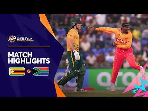 Zimbabwe v South Africa | Match Highlights | Men's T20 World Cup 2026