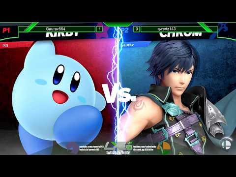 qwertz143 (Kirby) vs Gaurav (Chrom) - Smash Ultimate @ LXG 16