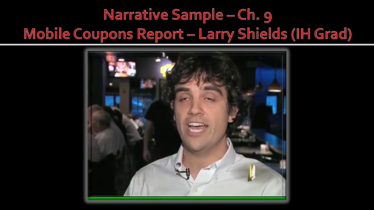 5   Narrative Report Presentation for video playback