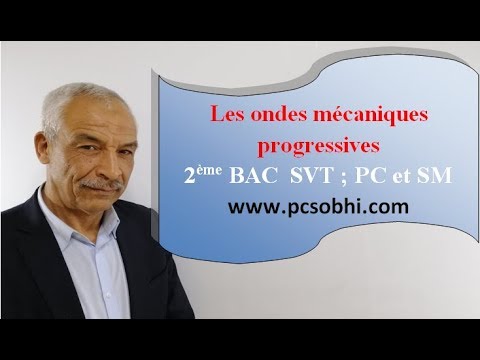 Ondes mécaniques progressives. Cours