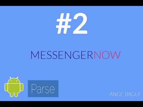 2 Créer un clone de WhatsApp avec Parse Material Design Android Application Test de Parse