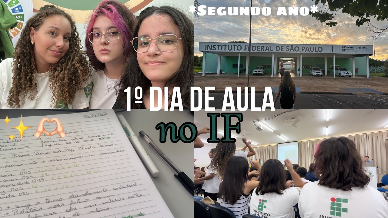 Primeiro dia de aula no IF✨💗