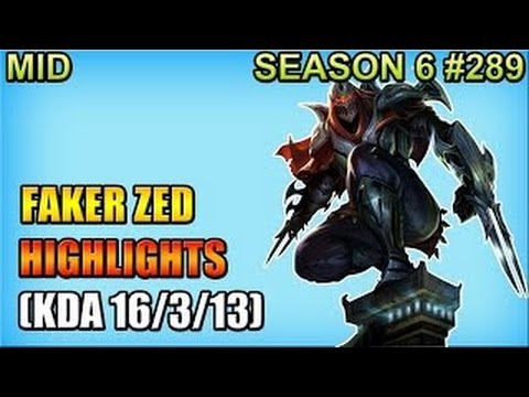 SKT T1 Faker - Zed vs CJ Entus BDD - Mid - Patch 6.10 - KR SoloQueue Replay Highlights