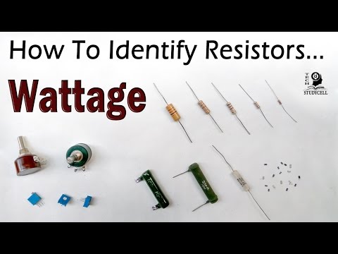 How to identify the resistor wattage (Both fixed & variable resistors) ✔