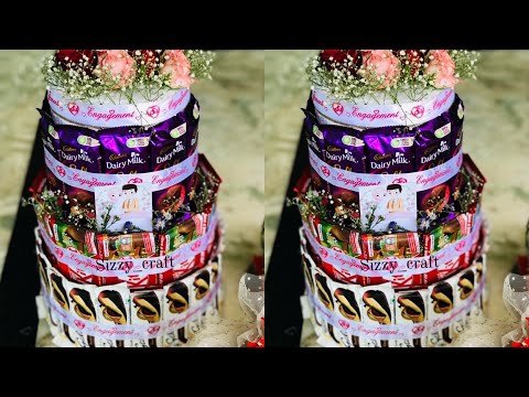 Engagement Hamper/Chocolate  Tower/Engagement Gift/Engagement Hamper Malayalam/Gift Wrapping ideas/