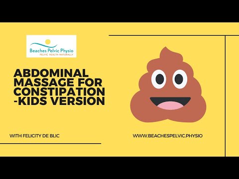 Abdominal massage for constipation - kids version