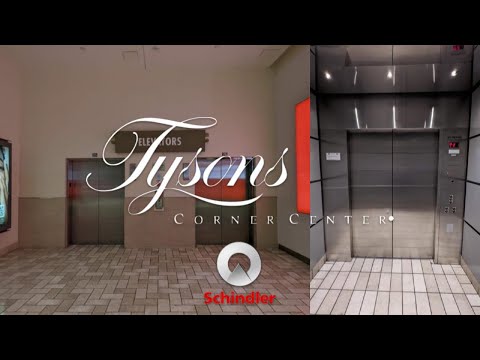 Schindler HXpress modded hydraulic food court elevators at Tysons Corner Center in Tysons VA