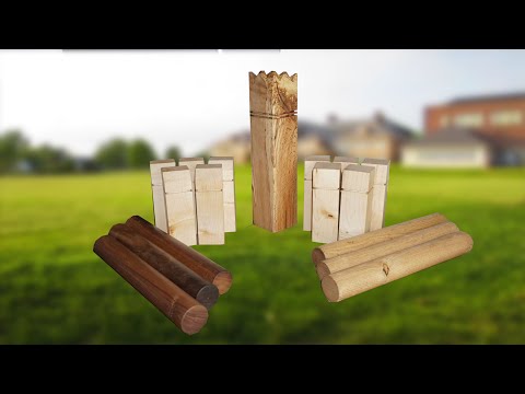 Woodworking - Crafting the Most Beautiful Viking Chess Game (Kubb) in Existence