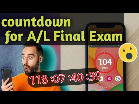 How to set countdown on your home screen | countdown widget