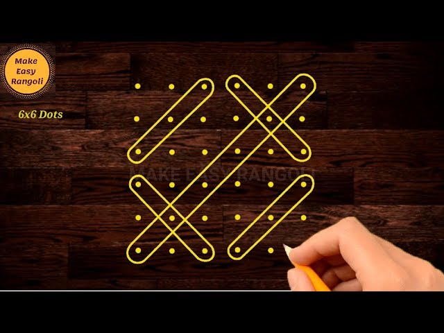 Sikku muggulu rangoli design by make easy rangoli