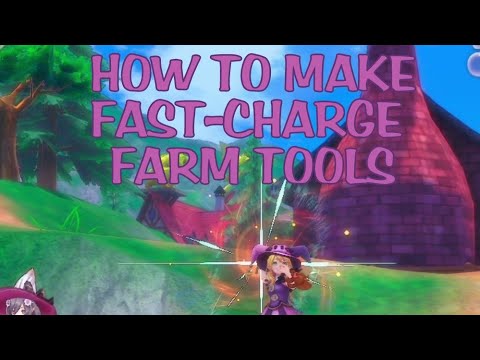 TUTORIAL HOW TO MAKE FAST-CHARGE FARM TOOLS | RUNE FACTORY 5