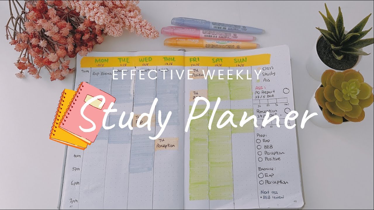 How to make an effective Study Planner (Weekly)
