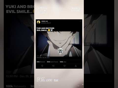 yuki and brother evil smile☠️#anime #alyasometimeshidesherfeelingsinrussian #yukianbrotherevilsmile