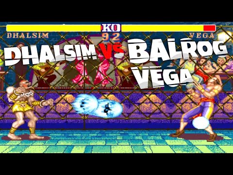 Dhalsim vs Balrog & Vega 💥 Street Fighter 2 Hack