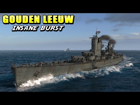 Cruiser Gouden Leeuw: Healthy battleship deleted in 30 seconds