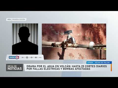 Más de 20 cortes en 4 meses: serias fallas de Agua Potable en Volcán
