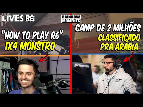 CLUTCH 1x4 MONSTRO DO RAZAH, O PODE CONFIAR 🤣🤣 4K DO LUKID E MAIS - MELHORES MOMENTOS LIVES R6