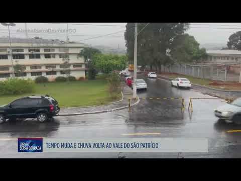 Mudança no tempo traz chuva e derruba temperaturas no Vale do São Patrício