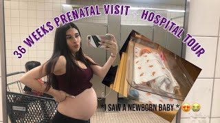 TEEN PREGNANCY 36 WEEKS PRENATAL VISIT + HOSPITAL TOUR | PREGNANT AT 15💜