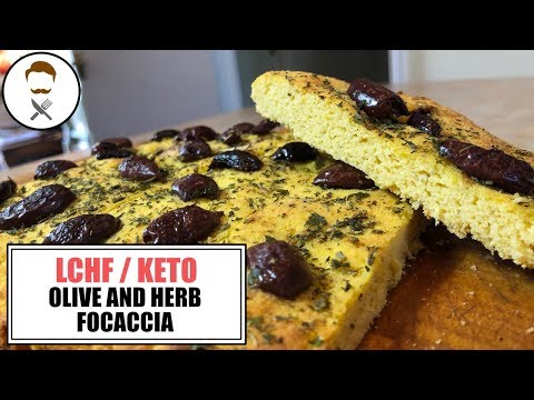Olive & Herb Focaccia Bread (Coconut Flour / Psyllium Husk) || The Keto Kitchen