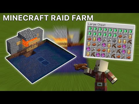 How to Make a Simple Raid Farm in Minecraft java 1.19