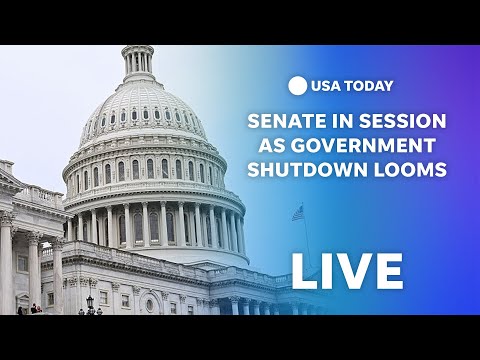 Watch live Senate in session as government shutdown looms