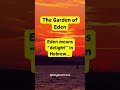 #biblequiz - The Garden Of Eden
