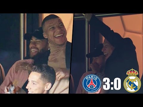 Hilarious reactions by Neymar and Mbappe to PSG beating Real 3:0