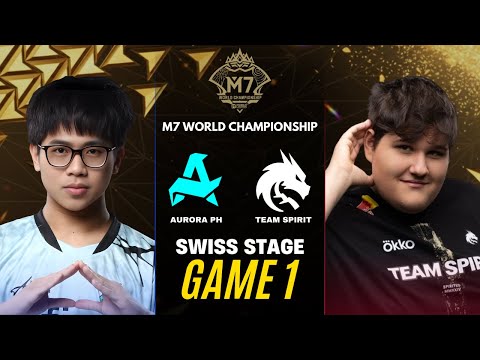 AURORA PH vs TEAM SPIRIT GAME 1 M7 SWISS STAGE DAY 5 | RORA vs TS