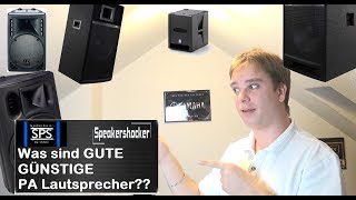 Günstige PA Lautsprecher PA Subwoofer kaufempfehlung. Die sind gut.