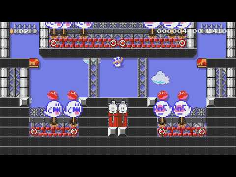 のぼる ゆれる バベル  / Swaying Skyscraper by Kaito   y - Super Mario Maker 2 - No Commentary 1bv