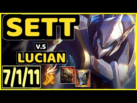 GHOST (SETT) vs LUCIAN - 7/1/11 KDA MID GAMEPLAY - KR Ranked GRANDMASTER