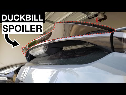 Honda Civic Hatchback Duckbill Spoiler Install 10th gen 2016-2021