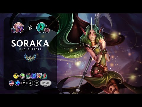 Soraka Support vs Thresh - NA Challenger Patch 13.7