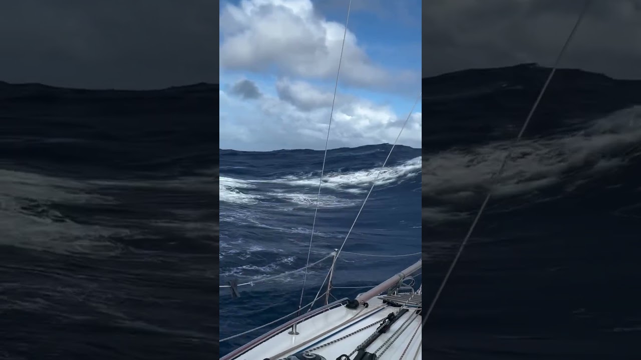 Tiny Boat. Huge Storm. 5.80m vs 4m Waves!  #mgr2025 #sailing