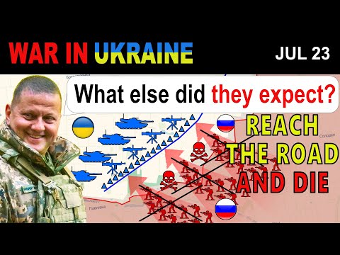 23 Jul: Desperate Try: Russians Reach Ukrainian Road and Die! | War in Ukraine Explained