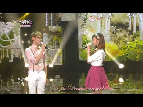 [Vietsub + Kara] K-Hunter (Feat A Pink's Bomi) - Marry Me (Acoustic Ver ) @ Music Bank