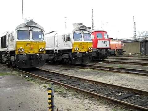 Class 77 - BR 247 Einfahrt - Euro Cargo Rail neben Ludmilla BR 232