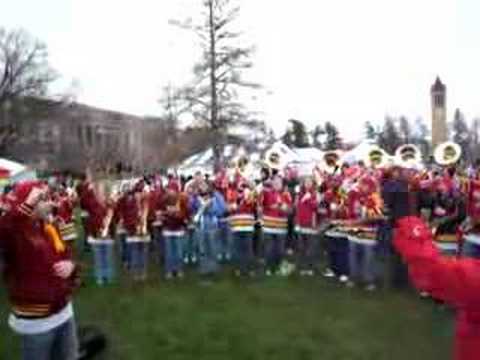 ISU Marching Band play ISU Fight Song
