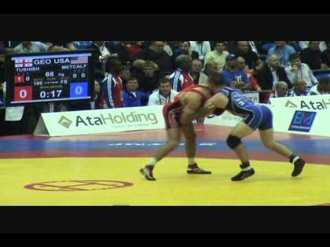 2010 WORLDS: Otar Tushishvili (GEO) dec. Brent Metcalf (USA), 66 kg FS