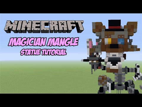 Minecraft Tutorial: Magician Mangle (FNAF AR: Special Delivery) Statue