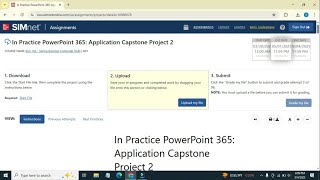 PowerPoint 365 In Practice | Application Capstone Project 2  Step-by-Step Tutorial & SIMnet Solution