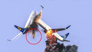 Airplanes Collision on Landing Extreme Moments