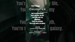 All Love Here - To My Daughter Quotes #beautiful #daughter #daughters #wedding #mother