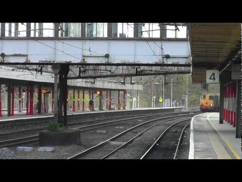 20303/20312 6K73 Sellafield - Crewe flasks whistling through Lancaster 17th April 2012